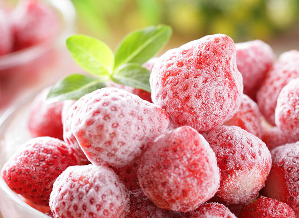 frozen strawberry